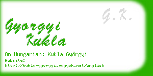 gyorgyi kukla business card