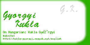 gyorgyi kukla business card